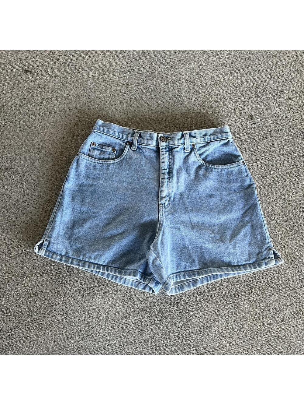 Halston Jeanwear High-Waisted Denim Shorts